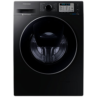 Samsung AddWash WW90K5413UX/EU Washing Machine, 9kg Load, A+++ Energy Rating, 1400rpm Spin, Inox Samsung AddWash WW90K5413UX/EU Washing Machine, 9kg Load, A+++ Energy Rating, 1400rpm Spin, Inox